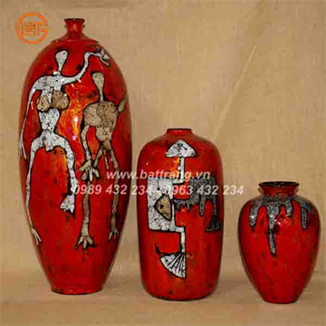 Bat Trang Ceramics Group - Khanh Ceramics lacquer vases 462