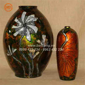 Bat Trang Ceramics Group - Khanh Ceramics lacquer vases 467