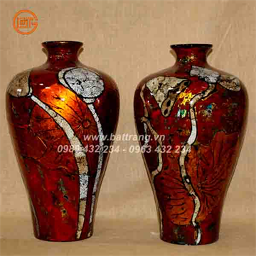 Bat Trang Ceramics Group - Khanh Ceramics lacquer vases 469