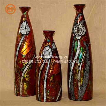 Bat Trang Ceramics Group - Khanh Ceramics lacquer vases 476