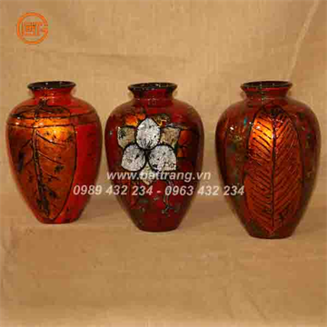 Bat Trang Ceramics Group - Khanh Ceramics lacquer vases 486