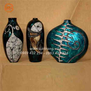 Bat Trang Ceramics Group - Khanh Ceramics lacquer vases 491