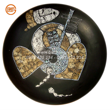 Bat Trang Ceramics Group - Khanh Ceramics lacquer plate 12