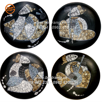 Bat Trang Ceramics Group - Khanh Ceramics lacquer plate 11