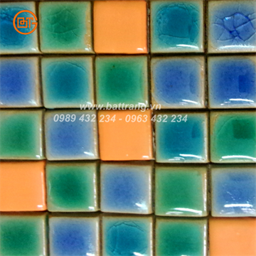 Gạch mosaic gốm Sứ Bát Tràng Group|Gạch ốp bể bơi|Gạch phòng tắm|Gạch ốp bếp|Gạch trang trí thủ công đa màu 04