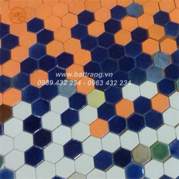 Gạch mosaic gốm Sứ Bát Tràng Group|Gạch ốp bể bơi|Gạch ốp phòng tắm|Gạch lát nền nhà đa màu trộn 05