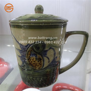 Bat Trang Ceramics Group - Ash glazed ceramic cups and mugs 01