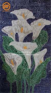 Bat Trang Ceramics Group - Caller flower ceramic mosaic painting 08