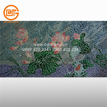 Bat Trang Ceramics Group - Ceramic mosaic painting "Summer Lotus" 02