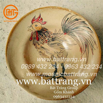 Bát con gà gốm Sứ Bát Tràng Group 82 | Bát đĩa bộ đồ ăn gốm Bát Tràng thủ công đẹp độc lạ