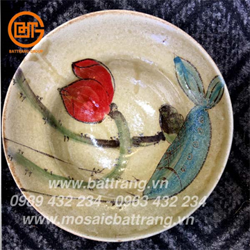 Bát chiết yêu Sứ Bát Tràng Group 102 | Bát đĩa bộ đồ ăn nhà hàng gốc men phục cổ Bát Tràng