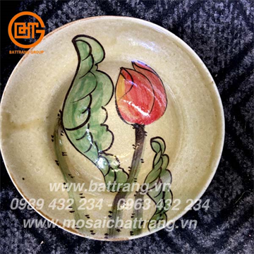 Bát chiết yêu gốm Sứ Bát Tràng Group 99 | Bát đĩa bộ đồ ăn gốm men phục cổ gốc Bát Tràng