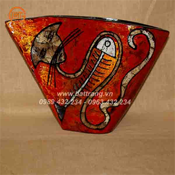 Bat Trang Ceramics Group - Khanh Ceramics lacquer vases 504