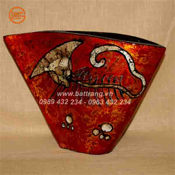 Bat Trang Ceramics Group - Khanh Ceramics lacquer vases 505