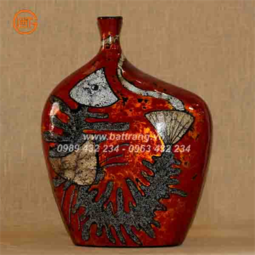 Bat Trang Ceramics Group - Khanh Ceramics lacquer vases 547