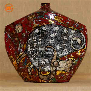 Bat Trang Ceramics Group - Khanh Ceramics lacquer vases 554