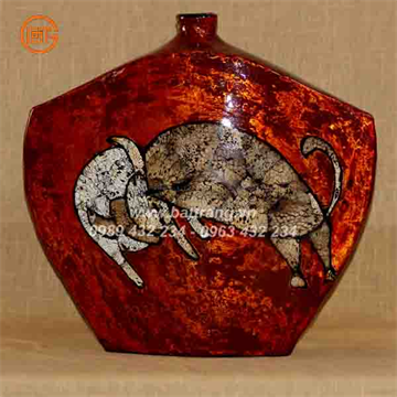 Bat Trang Ceramics Group - Khanh Ceramics lacquer vases 555