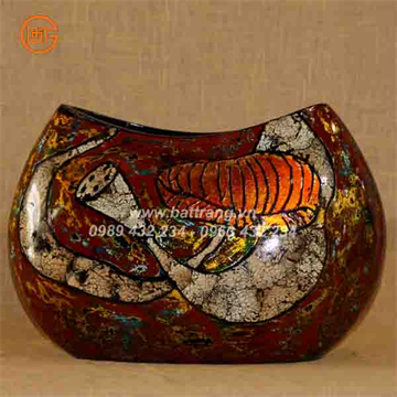 Bat Trang Ceramics Group - Khanh Ceramics lacquer vases 557