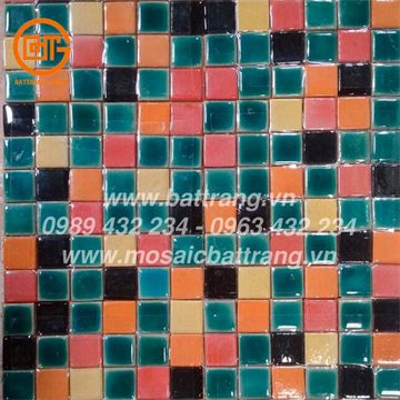 Gạch mosaic gốm Sứ Bát Tràng Group #77| Gạch mosaic ốp bể bơi | Gạch gốm Bát Tràng cao cấp| Gạch mosaic ốp lát 