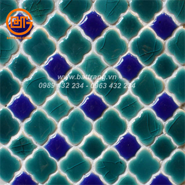 Gạch mosaic gốm Sứ Bát Tràng Group|Gạch ốp tường nhà|Gạch hoa Ả Rập| Gạch trang trí phòng tắm đa màu 08