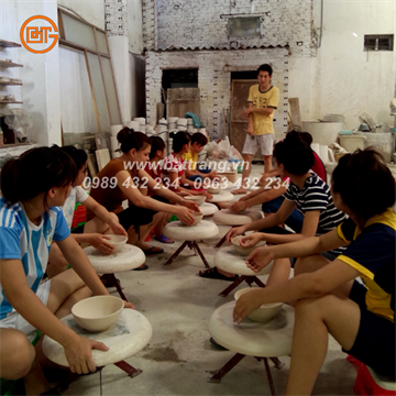 Bat Trang Ceramics Group and Vocational Guidance Programme at Bat Trang Moment Handmade Ceramics Studio